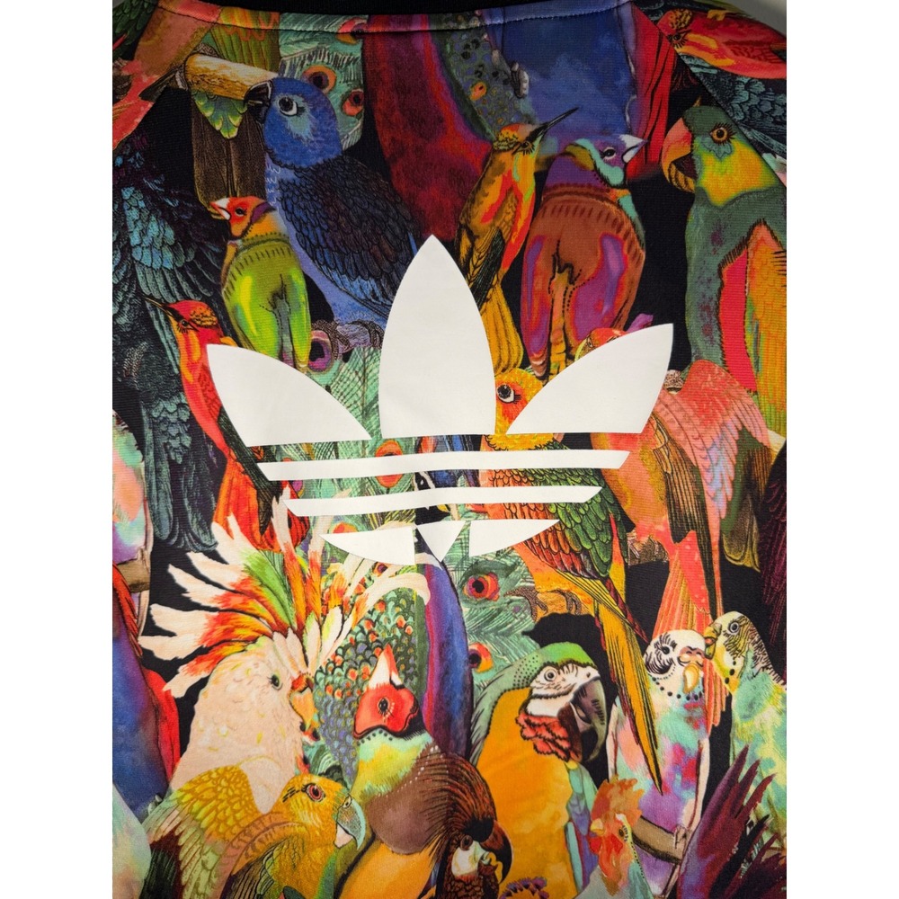Adidas Originals Farm Company Tropical Parrot Bird Print Track Jacket Small - Picture 8 of 12